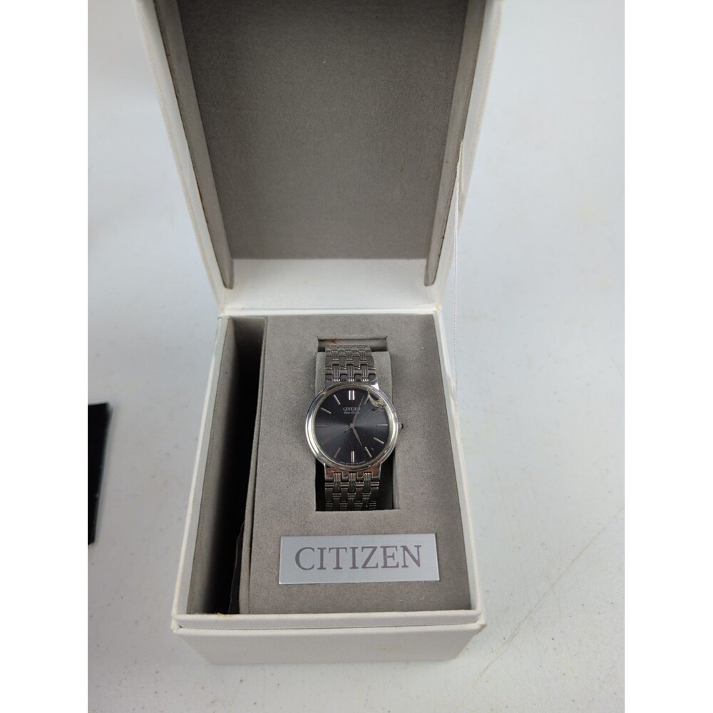 Junk CITIZEN Eco Drive AR3010-65E G870 Needs New Face 36.2mm Stainless Working